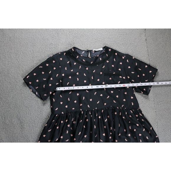 Vivetta Dress Womens M Multicolor Silk Heart Shoe Print Flared 40 Sheath Italy - Picture 7 of 11